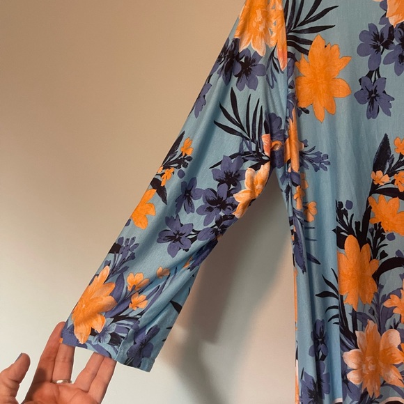 Ruby Rd. Floral Tunic Sz L - Picture 4 of 5